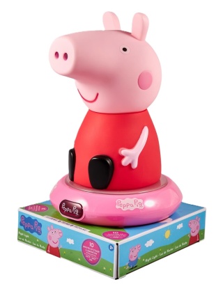 Lampka LED na baterie 3d ŚWINKA PEPPA figurka