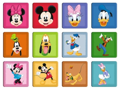 MYSZKA MICKEY I PRZYJACIELE MIKI Trefl Puzzle 2w1 48 30 MEMO 24 el