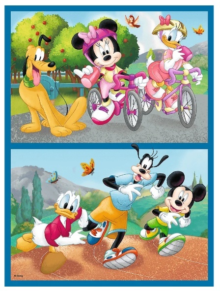 MYSZKA MICKEY I PRZYJACIELE MIKI Trefl Puzzle 2w1 48 30 MEMO 24 el