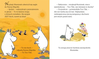 Muminki Muminek i mały duch czytanka z dużymi literami