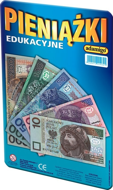 PIENIĄDZE edukacyjne złoty DO ZABAWY I NAUKI LICZENIA zabawa w sklep