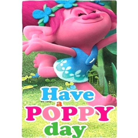 POPPY koc kocyk polarowy narzuta TROLLE 100x150 cm