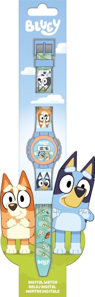 Pieski Bluey i Bingo zegarek elektroniczny na rękę
