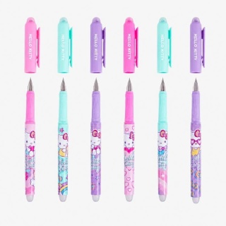 Pióro dla dzieci do nauki pisania wymazywalne ze stalówką Hello Kitty 1szt mix