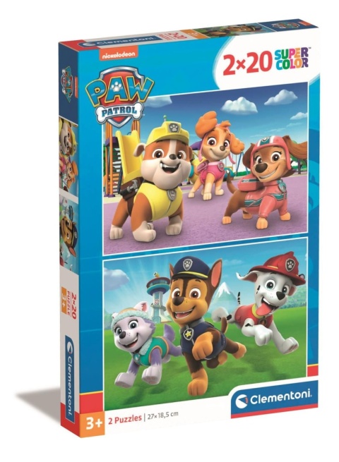 Psi Patrol Puzzle 2x20 2 x 20 Clementoni 2w1 24800
