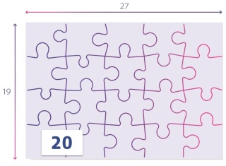 Psi Patrol Puzzle 2x20 2 x 20 Clementoni 2w1 24800