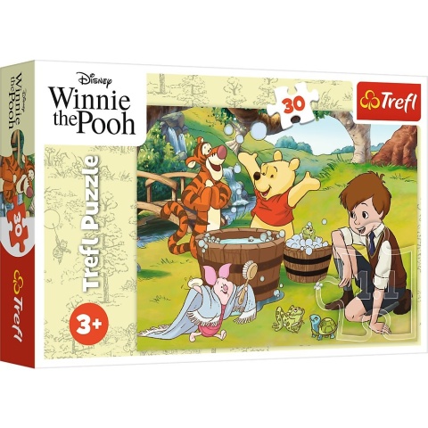 Dzień z Puchatkiem Kubuś Puchatek Trefl Puzzle 30 EL 18321
