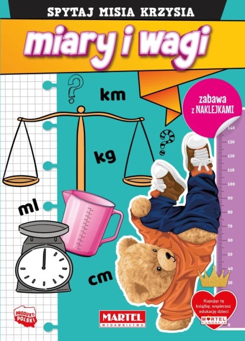 Spytaj misia Krzysia Miary i Wagi zabawa z naklejkami