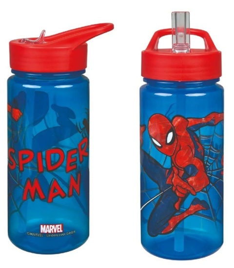 Bidon na wodę butelka ze słomką ustnikiem Spiderman 500ml