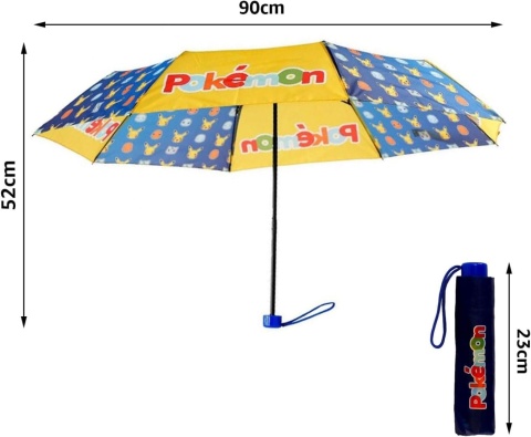 Parasol parasolka tekstylny składany Pokemon