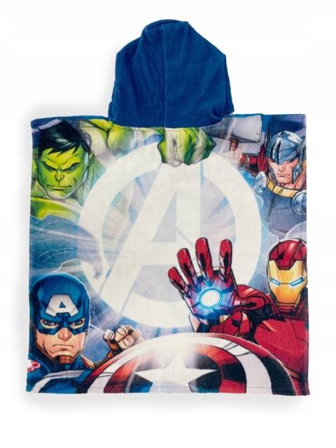 AVENGERS ponczo poncho ręcznik bawełniany Hulk Kapitan Ameryka 55X110CM