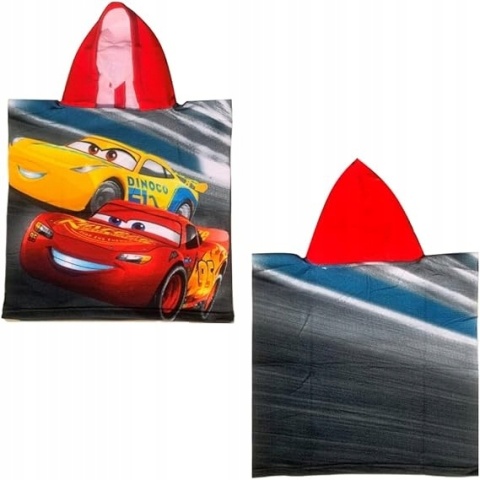 Auta Zygzak Mcqueen ponczo poncho ręcznik 50X100