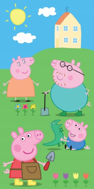 GEORGE Ręcznik kąpielowy plażowy ŚWINKA PEPPA