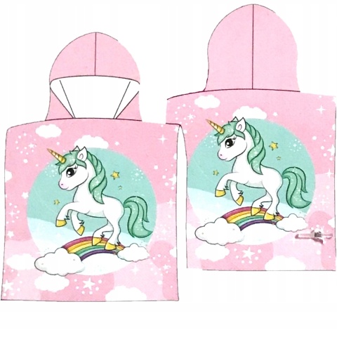 JEDNOROŻEC UNICORN ponczo poncho ręcznik 50X100