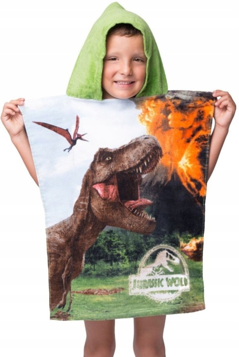JURASSIC WORLD DINOZAURY ponczo poncho ręcznik