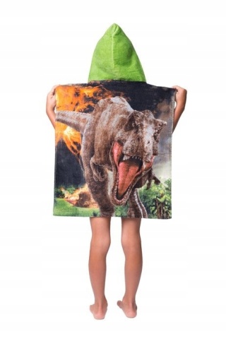 JURASSIC WORLD DINOZAURY ponczo poncho ręcznik