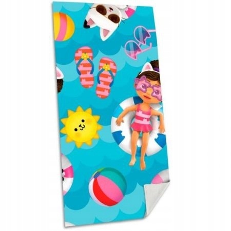KOCI DOMEK GABI Ręcznik kąpielowy plażowy bawełniany 70x140