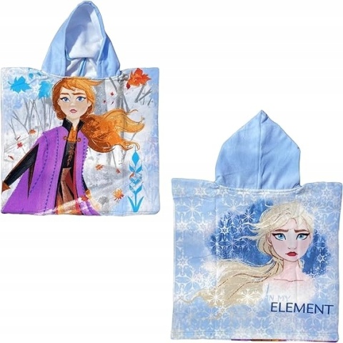 KRAINA LODU FROZEN ponczo poncho ręcznik szybkoschnący 55x110
