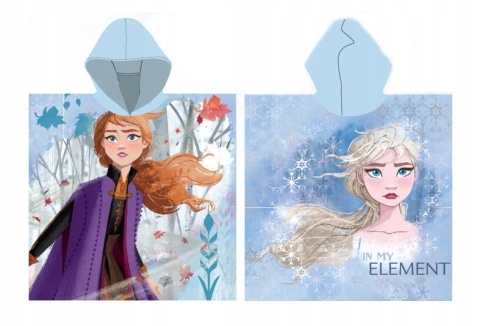 KRAINA LODU FROZEN ponczo poncho ręcznik szybkoschnący 55x110