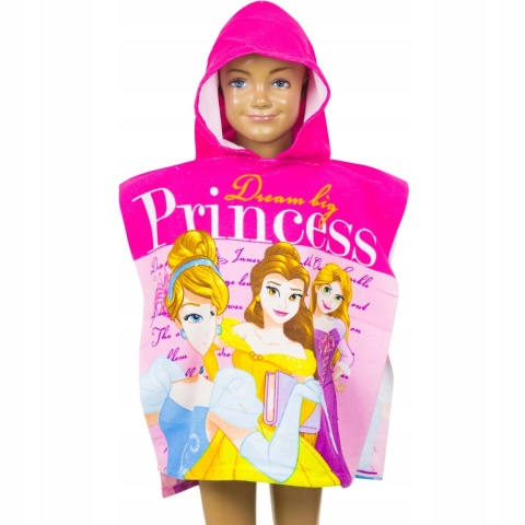 KSIĘŻNICZKI DISNEY ponczo poncho ręcznik szybkoschnący 50X100