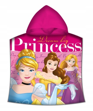 KSIĘŻNICZKI DISNEY ponczo poncho ręcznik szybkoschnący 50X100
