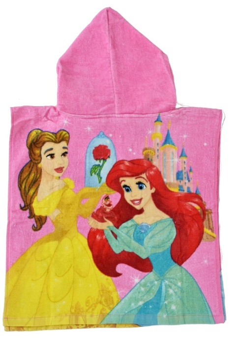 ponczo poncho dziecięce Księżniczki Śnieżka ręcznik bawełniany 50X100