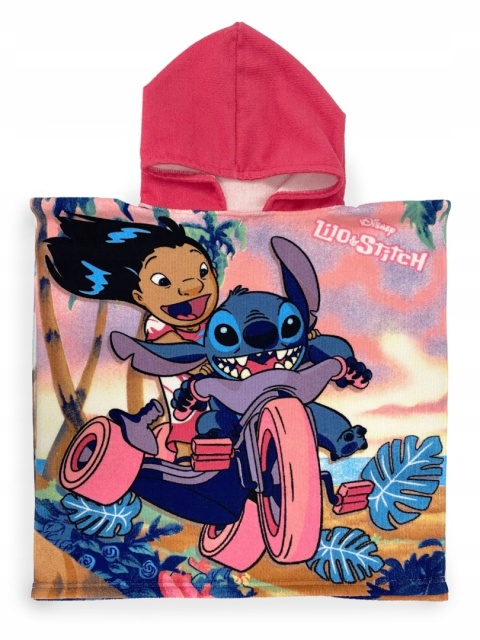 LILO I STITCH ponczo poncho ręcznik szybkoschnący Stich 55x110