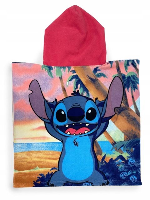 LILO I STITCH ponczo poncho ręcznik szybkoschnący Stich 55x110