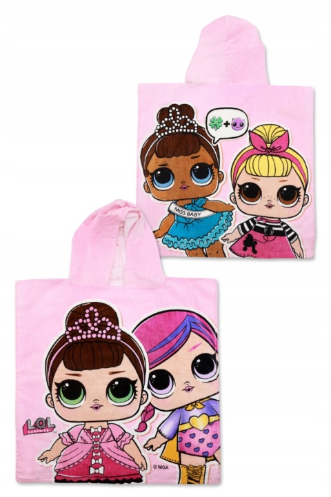 LOL SURPRISE ponczo poncho ręcznik 55X110 LOL SURPRISE ponczo poncho ręcznik 55X110