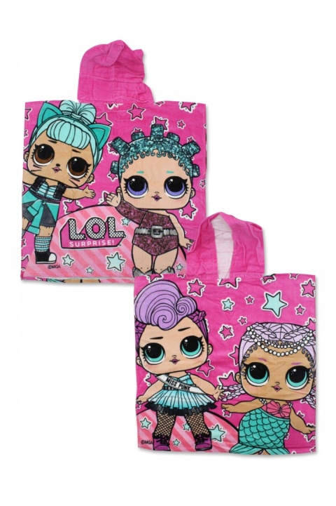 LOL SURPRISE ponczo poncho ręcznik 55X110 LOL SURPRISE ponczo poncho ręcznik 55X110