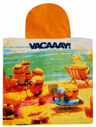 MINIONKI ponczo poncho ręcznik kąpielowy bawełna