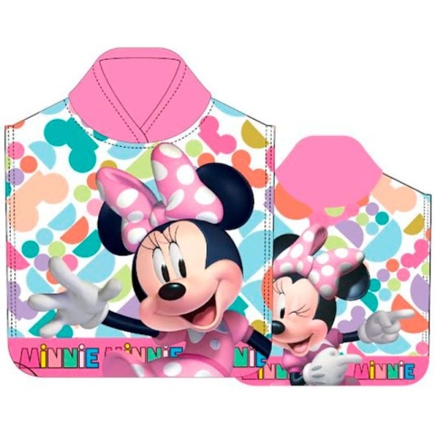 MYSZKA MINNIE ponczo poncho ręcznik 50X100
