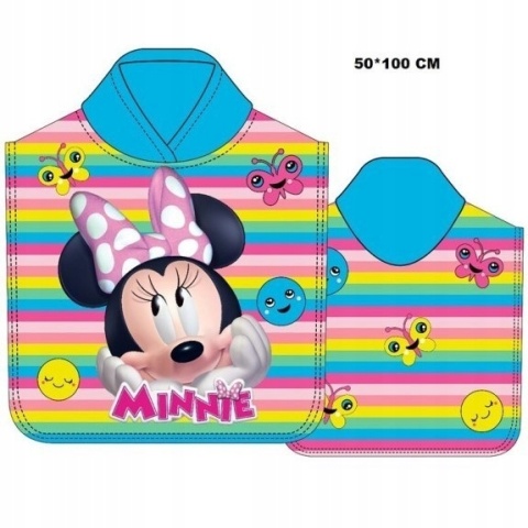 MYSZKA MINNIE ponczo poncho ręcznik 50X100