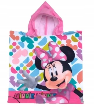 MYSZKA MINNIE ponczo poncho ręcznik bawełniane 50X110