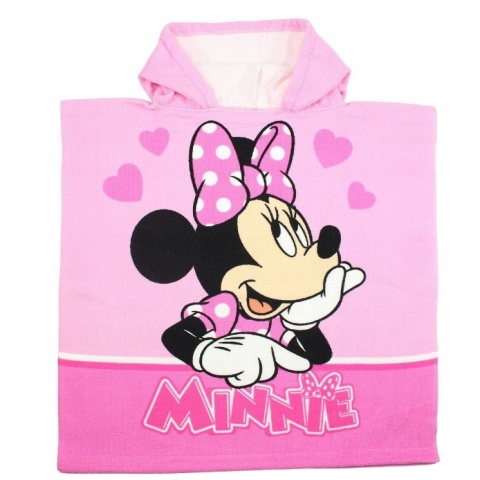 MYSZKA MINNIE ponczo poncho ręcznik szybkoschnący 50X110