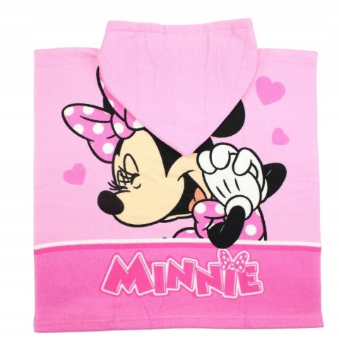 MYSZKA MINNIE ponczo poncho ręcznik szybkoschnący 50X110