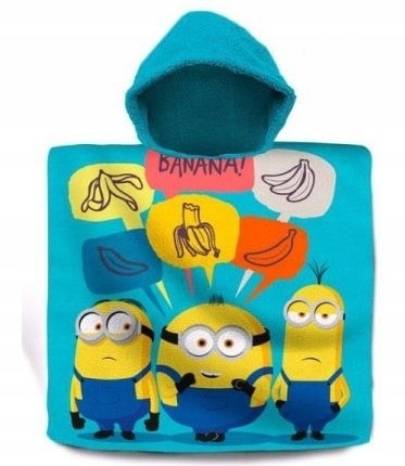 Minionki poncho ponczo ręcznik kąpielowy plażowy 60x120