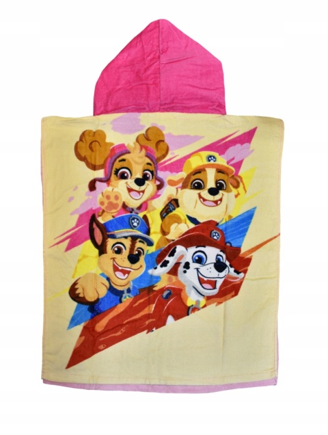 PSI PATROL Skye Chase ponczo poncho ręcznik plażowy z kapturem 55X110
