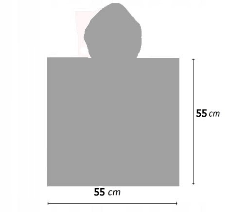 PSI PATROL Skye Everest ponczo poncho ręcznik plażowy z kapturem 55X110