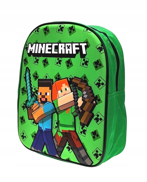 Plecak do przedszkola wycieczkowy MINECRAFT Steve Alex wypukły 3D