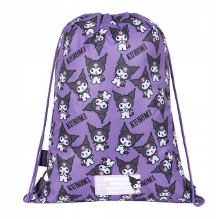 Plecak worek na buty kapcie kot kotek Kuromi violet