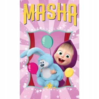 Ręcznik do przedszkola rąk Masza i Niedżwiedź dziecięcy bawełniany 30X50