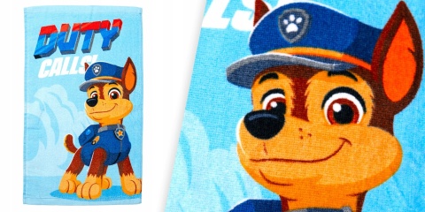 Ręcznik do rąk i twarzy przedszkola Pis Patrol Chase 30X50