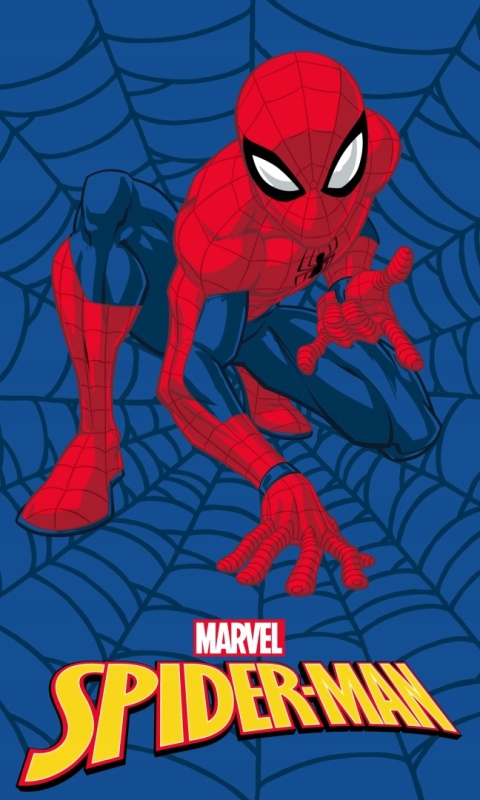 Ręcznik do rąk i twarzy przedszkola SPIDERMAN 30X50