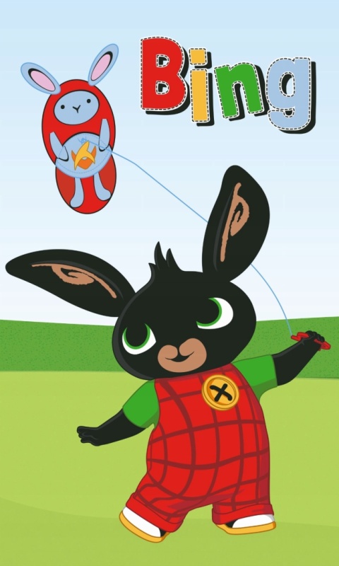 Ręcznik do rąk i twarzy przedszkola kot KRÓLIK BING 30X50