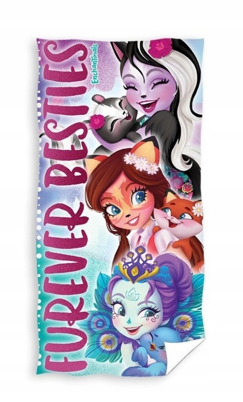 Ręcznik kąpielowy bawełniany ENCHANTIMALS 70x140