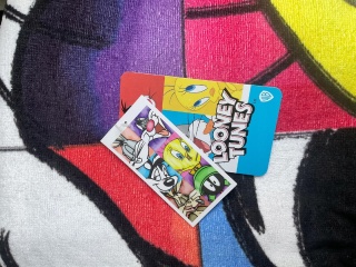 Ręcznik kąpielowy bawełniany LOONEY TUNES Sylwester Tweete Bugs 70x140