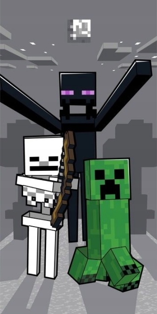Ręcznik kąpielowy plażowy CREEPER MINECRAFT 70x140