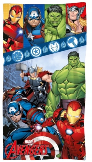 Ręcznik kąpielowy plażowy bawełniany AVENGERS 70x140