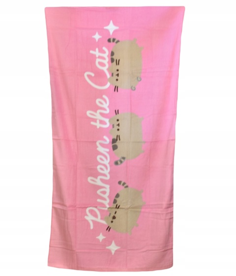 Ręcznik kąpielowy plażowy bawełniany Pusheen kot kotek 70x140